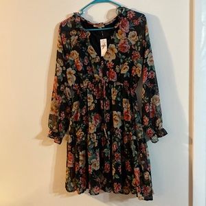 Black floral AE Dress